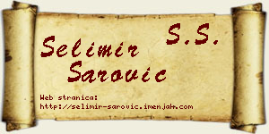Selimir Šarović vizit kartica